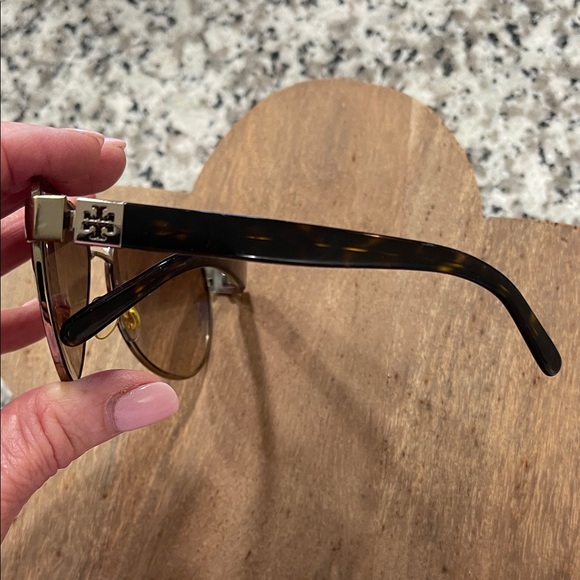 Tory Burch gold Aviator Sunglasses - Picture 2 of 8